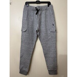 Polo Ralph Lauren Mens M Double Knit Jogger Cargo Pants Gray NWT